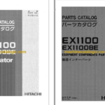 Hitachi EX1100,EX1100BE Excavator Full Parts Catalog