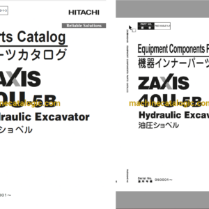 Hitachi ZX40U-5B Full Parts Catalog