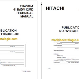 Hitachi EH4500 Technical and Workshop Manual