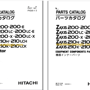 Hitachi ZX200,ZX200-E,ZX200LC,ZX200LC-E,ZX200-X,ZX200LC-X,ZX210H,ZX210LCHZX,210K,ZX210LCK Excavator Full Parts Catalog