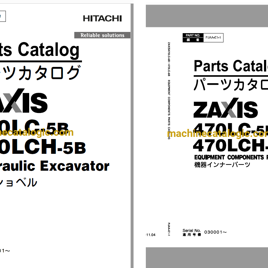 Hitachi ZX470LC-5B,ZX470LCH-5B Hydraulic Excavator Full