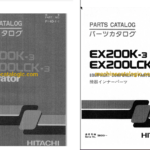 Hitachi EX200K-3,EX200LCK-3 Excavator Full Parts Catalog