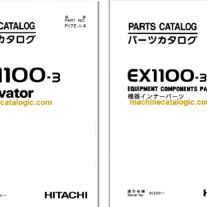 Hitachi EX1100-3 Excavator Full Parts Catalog