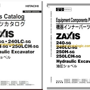 Hitachi ZX240-5G Series Hydraulic Excavator Full Parts Catalog