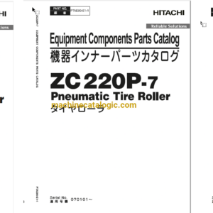 Hitachi ZC220P-7 Full Parts and Engine Parts Catalog