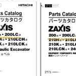Hitachi ZX200-3,200LC-3,210H-3,210LCH-3,210K-3,210LCK-3,210LCN-3,240N-3 Hydraulic Excavator Full Parts Catalog
