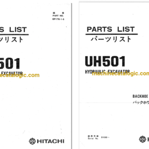 Hitachi UH501 Hydraulic Excavator Full Parts Catalog