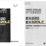 Hitachi EX220,EX220LC Hydraulic Excavator Full Parts Catalog