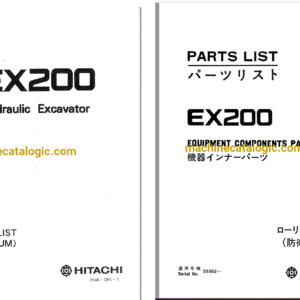 Hitachi EX200 Hydraulic Excavator Full Parts Catalog