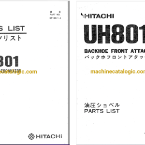 Hitachi UH801 Hydraulic Excavator Full Parts Catalog