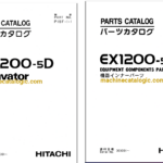 Hitachi EX1200-5D Excavator Full Parts Catalog