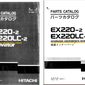 Hitachi EX220-2,EX220LC-2 Excavator Full Parts Catalog