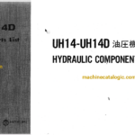 Hitachi UH14, UH14D Excavator Full Parts Catalog