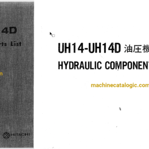 Hitachi UH14, UH14D Excavator Full Parts Catalog