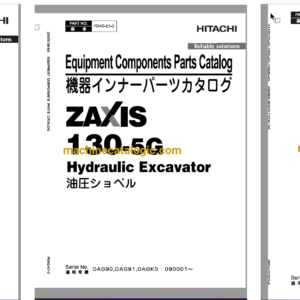 Hitachi ZX130-5G ,ZX130K-5G Hydraulic Excavator Full Parts and Engine Parts Catalog