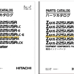 Hitachi ZX225USR,ZX225USRLC,ZX225USR-E,ZX225USRLC-E, ZX225USRK,ZX225USRLCK Excavator Full Parts Catalog