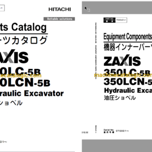 Hitachi ZX350LC-5B,ZX350LCN-5B Hydraulic Excavator Full Parts Catalog