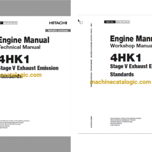 Hitachi 4HK1 Stage V Exhaust Emission Standards Technical and Workshop Engine Manual