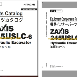 Hitachi ZX245USLC-6 Hydraulic Excavator Full Parts Catalog