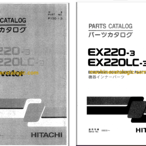 Hitachi EX220-3,EX220LC-3 Excavator Full Parts Catalog