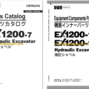 Hitachi EX1200-7 Hydraulic Excavator Full Parts Catalog