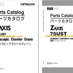 Hitachi ZX75UST Telescopic Crawler Crane Full Parts Catalog