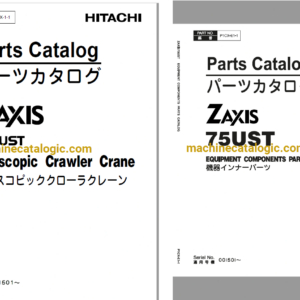 Hitachi ZX75UST Telescopic Crawler Crane Full Parts Catalog