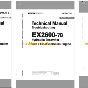 EX2600-7B Tier 4 Final Cummins Engine Technical and Workshop Manual