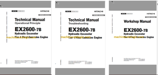 EX2600-7B Tier 4 Final Cummins Engine Technical and Workshop Manual