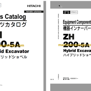 Hitachi ZH200-5A Hybrid Excavator Full Parts Catalog