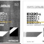 Hitachi EX220-5,EX230H-5,EX230K-5,EX220LC-5,EX230LCH-5,EX230LCK-5 Excavator Full Parts Catalog