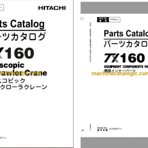 Hitachi TX160 Telescopic Crawler Crane Full Parts Catalog