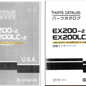 Hitachi EX200-2, EX200LC-2 Excavator Full Parts Catalog