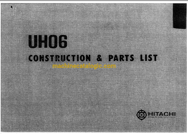 Hitachi UH06 Full Parts Catalog