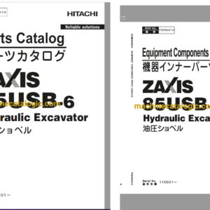 Hitachi ZX85USB-6 Hydraulic Excavator Full Parts Catalog