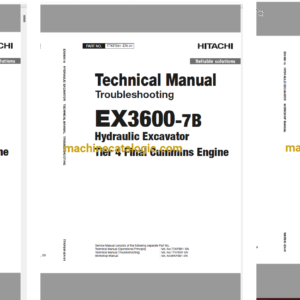 EX3600-7B(Cummins T4F) Technical and Workshop Manual