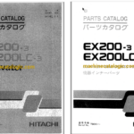Hitachi EX200-3,EX200LC-3 Excavator Full Parts Catalog