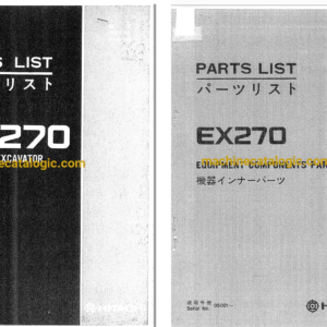 Hitachi EX270 Hydraulic Excavator Full Parts Catalog