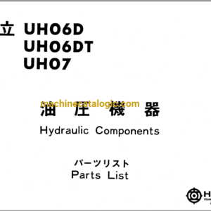 Hitachi UH06D,UH06DT,UH07 Full Parts Catalog