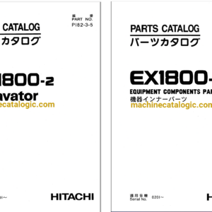 Hitachi EX1800-2 Excavator Full Parts Catalog