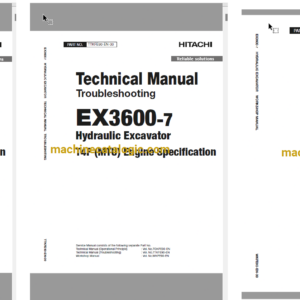 EX3600-7B(MTU T4F) Technical and Workshop Manual