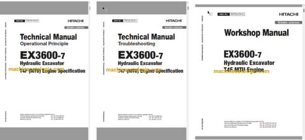 EX3600-7B(MTU T4F) Technical and Workshop Manual