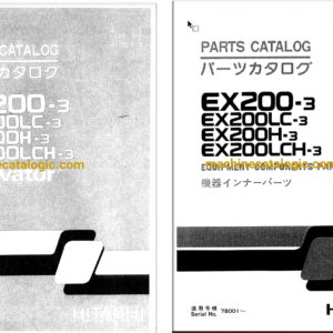 Hitachi EX200-3,EX200LC-3,EX200H-3,EX200LCH-3 Excavator Full Parts Catalog