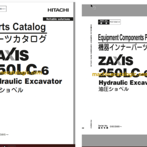 Hitachi ZX250LC-6 Hydraulic Excavator Full Parts Catalog