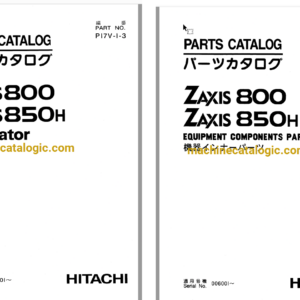 Hitachi ZX800,ZX850H Excavator Full Parts Catalog