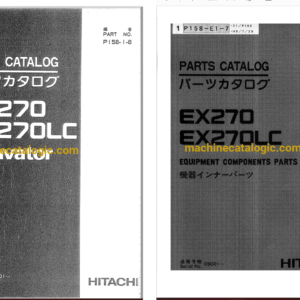 Hitachi EX270,EX270LC Hydraulic Excavator Full Parts Catalog