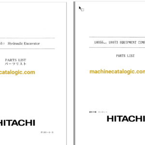 Hitachi UH055-7 Hydraulic Excavator Full Parts Catalog