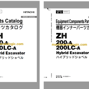 Hitachi ZH200-A,ZH200LC-A Hybrid Excavator Full Parts Catalog