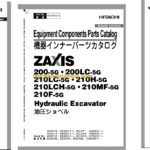 Hitachi ZX200-5G Series Hydraulic Excavator Full Parts and Engine Parts Catalog