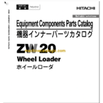 Hitachi ZW20 Wheel Loader Full Parts Catalog Hitachi ZW20 Wheel Loader INDEX: